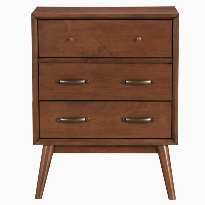 Morris Mid Century Modern 3 Drawer Accent Chest Reviews Joss