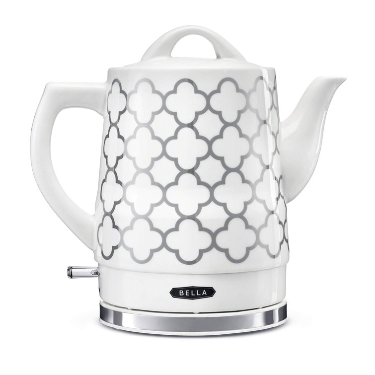 Leaf Flower Pattern Electric Ceramic Teapot With AntiDrying And