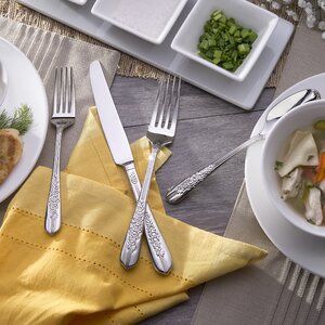 Royal Rose 45 Piece Flatware Set