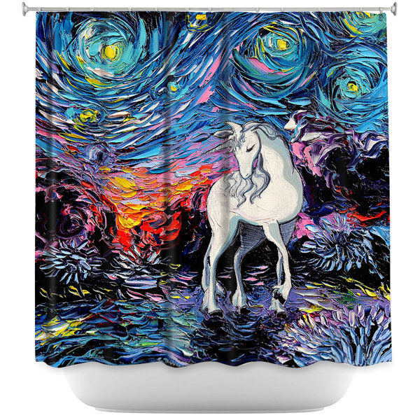 Unicorn Shower Curtain Wayfair