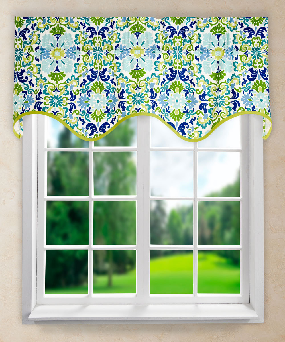 Beachcrest Home Gregor Damask 50 Curtain Valance Reviews Wayfair