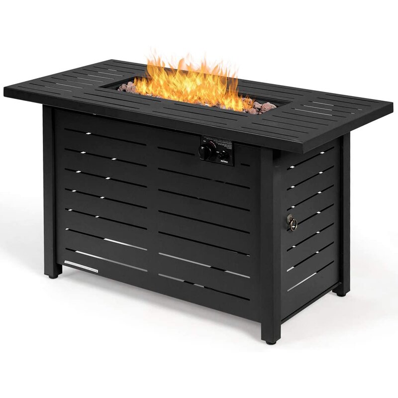 shoppingwill Inc Stainless Steel Propane Fire Pit Table & Reviews | Wayfair