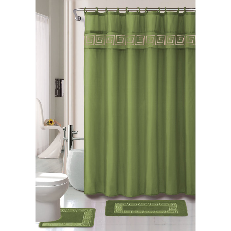 Kashi Home Greek Key 15 Pice 3 Piece Bath Set Hooks Reviews Greek Key 15 Pice 3 Piece Bath Set