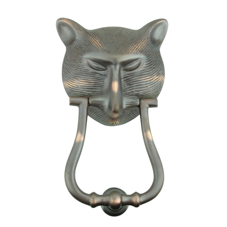 The Renovators Supply Inc Porte Cogne Tete En Laiton A Tete De Chat Pharaon Wayfair Ca