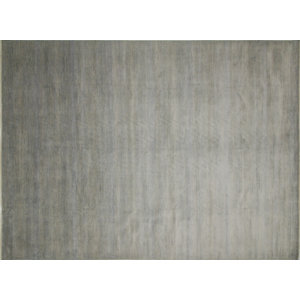 One-of-a-Kind Grass Fine Siddharth Hand-Knotted Gray Area Rug