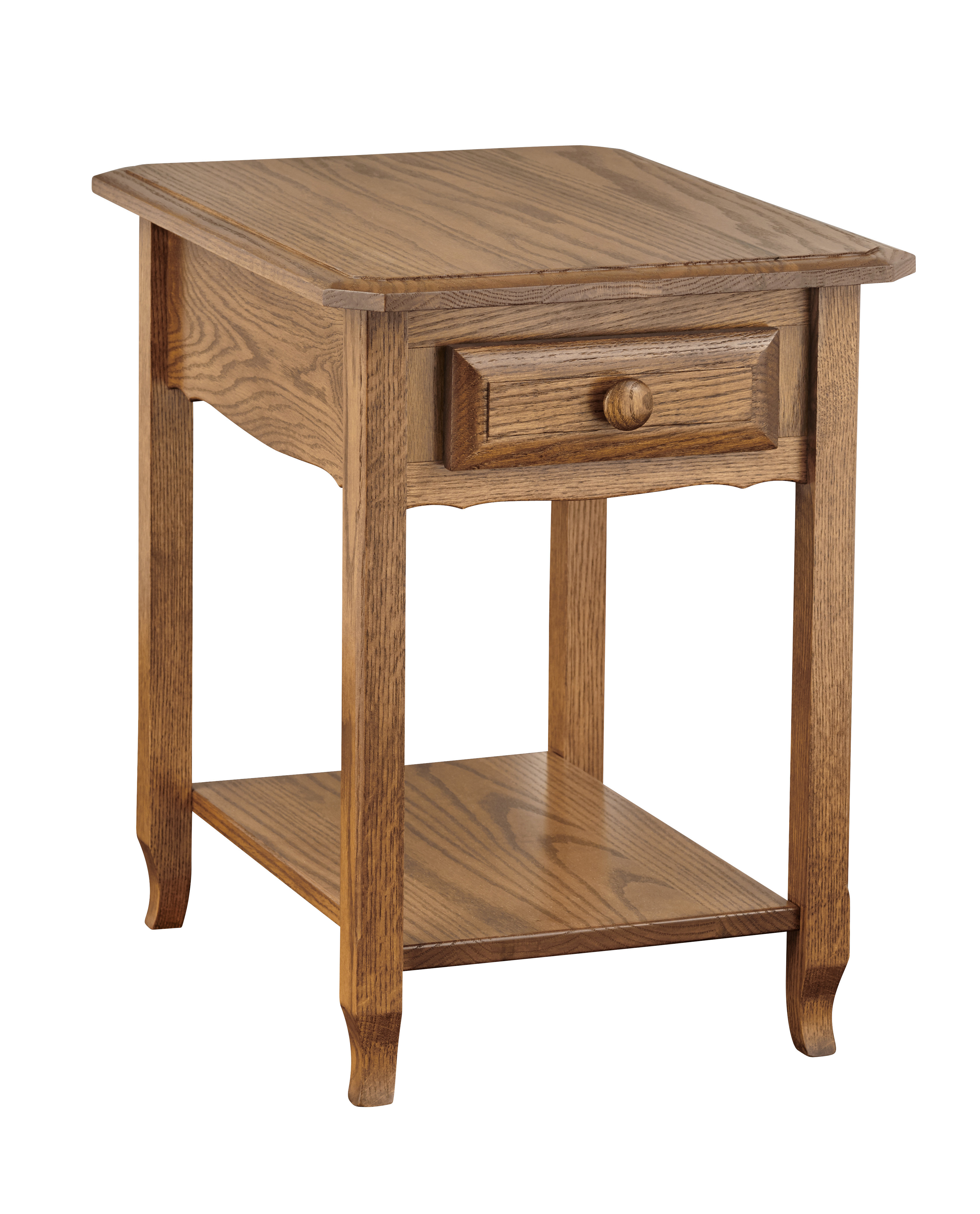 light oak end tables with storage