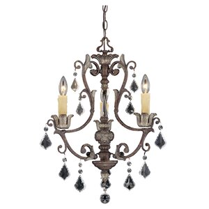 Elizabeth 3-Light Crystal Chandelier