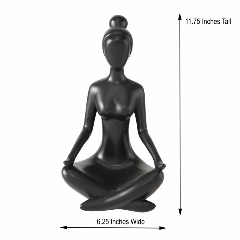 yoga woman statue
