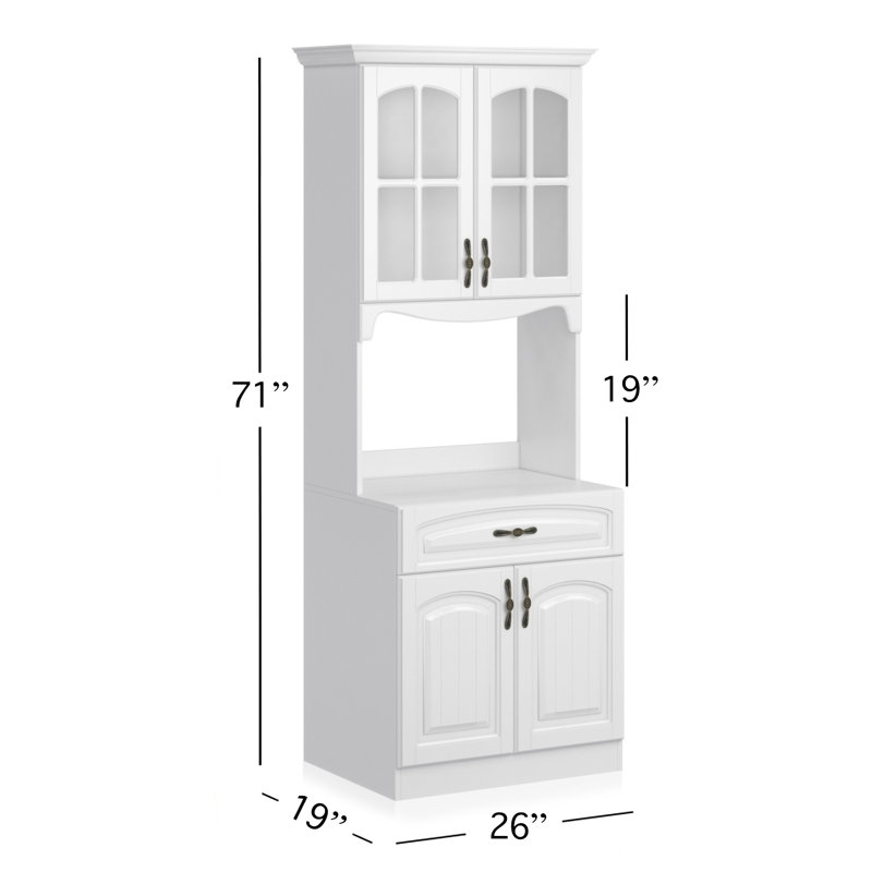August Grove Amezquita 71 Kitchen Pantry Reviews Wayfair