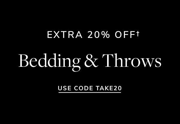 EXTRA 20% OFFt Bedding Throws USE CODE TAKE20 