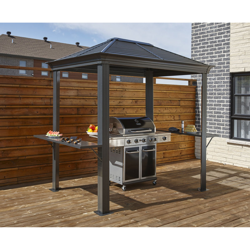Sojag Mykonos 5 Ft W X 8 Ft D Aluminum Patio Gazebo Wayfair