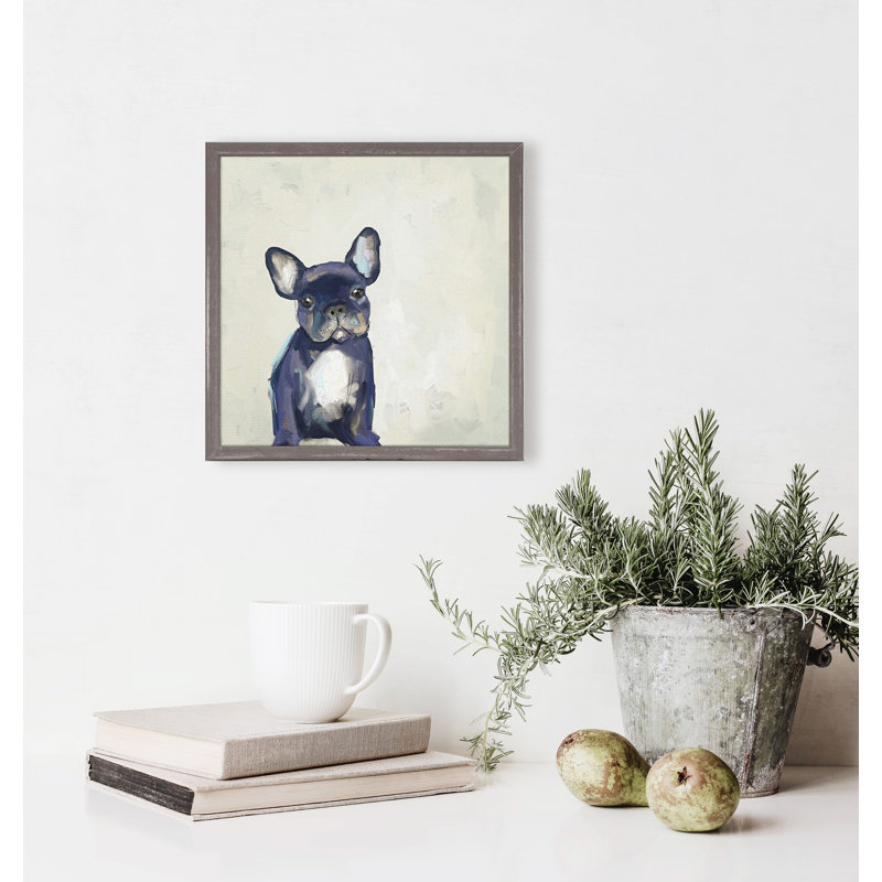 Winston Porter Best Friend Frenchie Pup Framed Acrylic