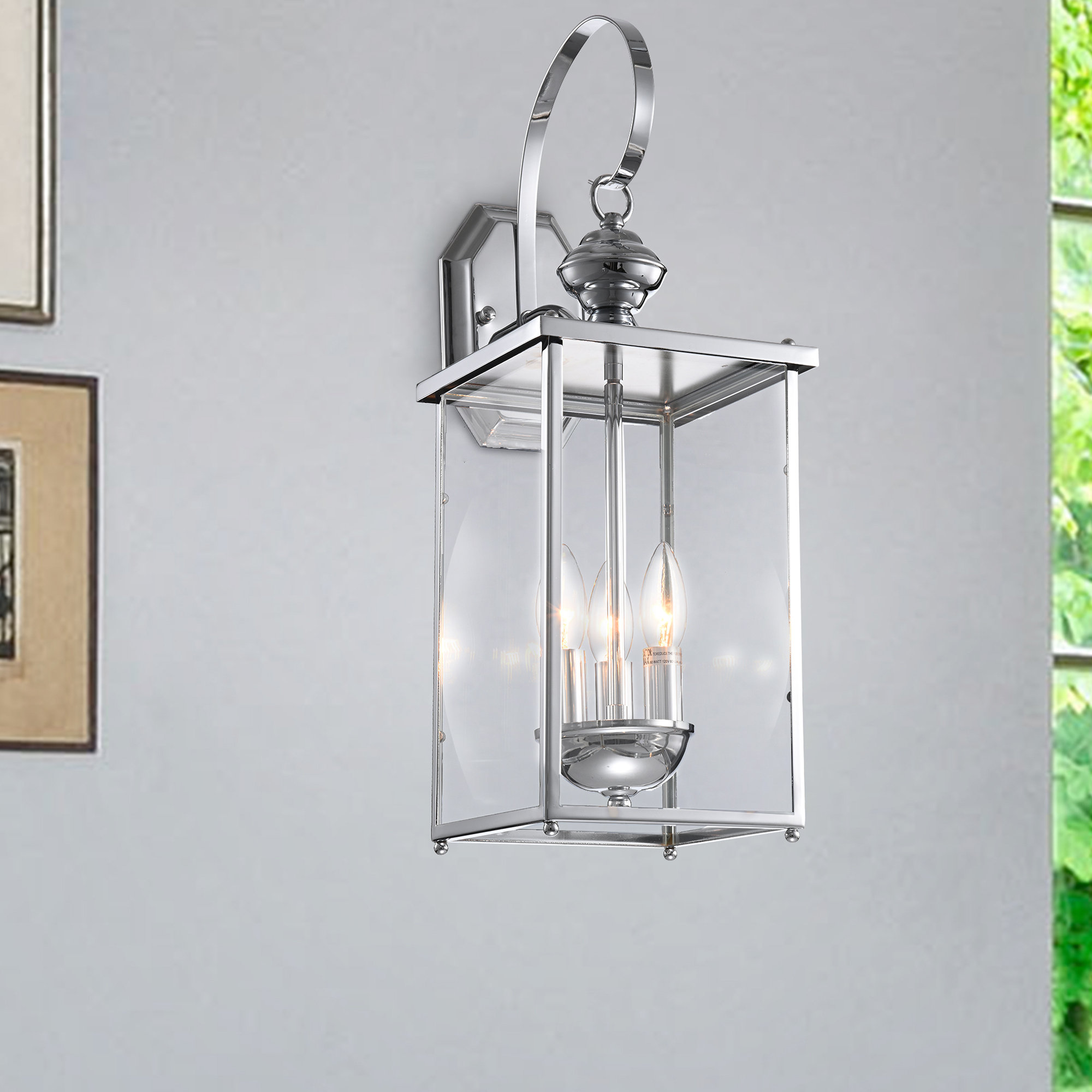 Alcott Hill Georges Malu 3 Light Outdoor Wall Lantern Wayfair