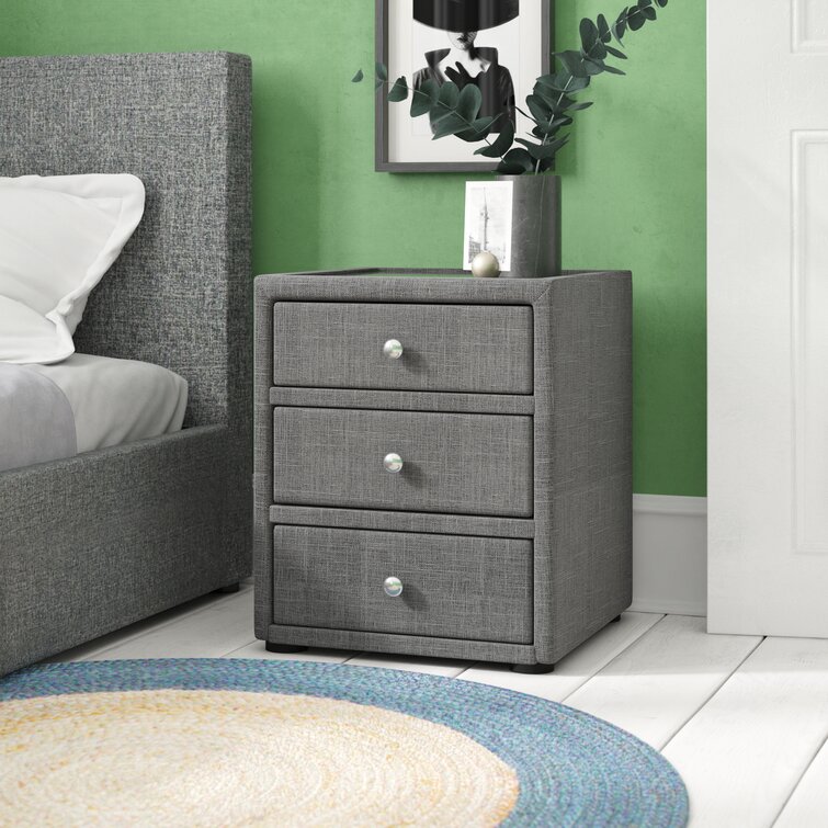 Brayden Studio Daveney 3 Drawer Bedside Table Reviews Wayfair Co Uk