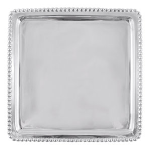 String of Pearls Beaded Luncheon Serving Tray