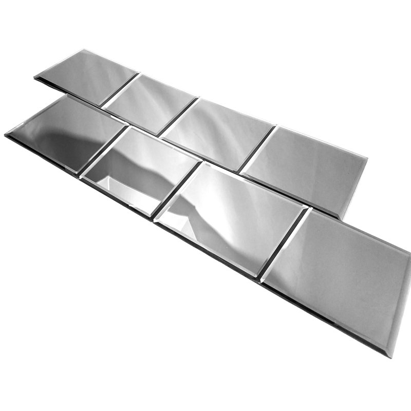 Abolos Echo 8 X 8 Beveled Glass Field Tile Reviews Wayfair