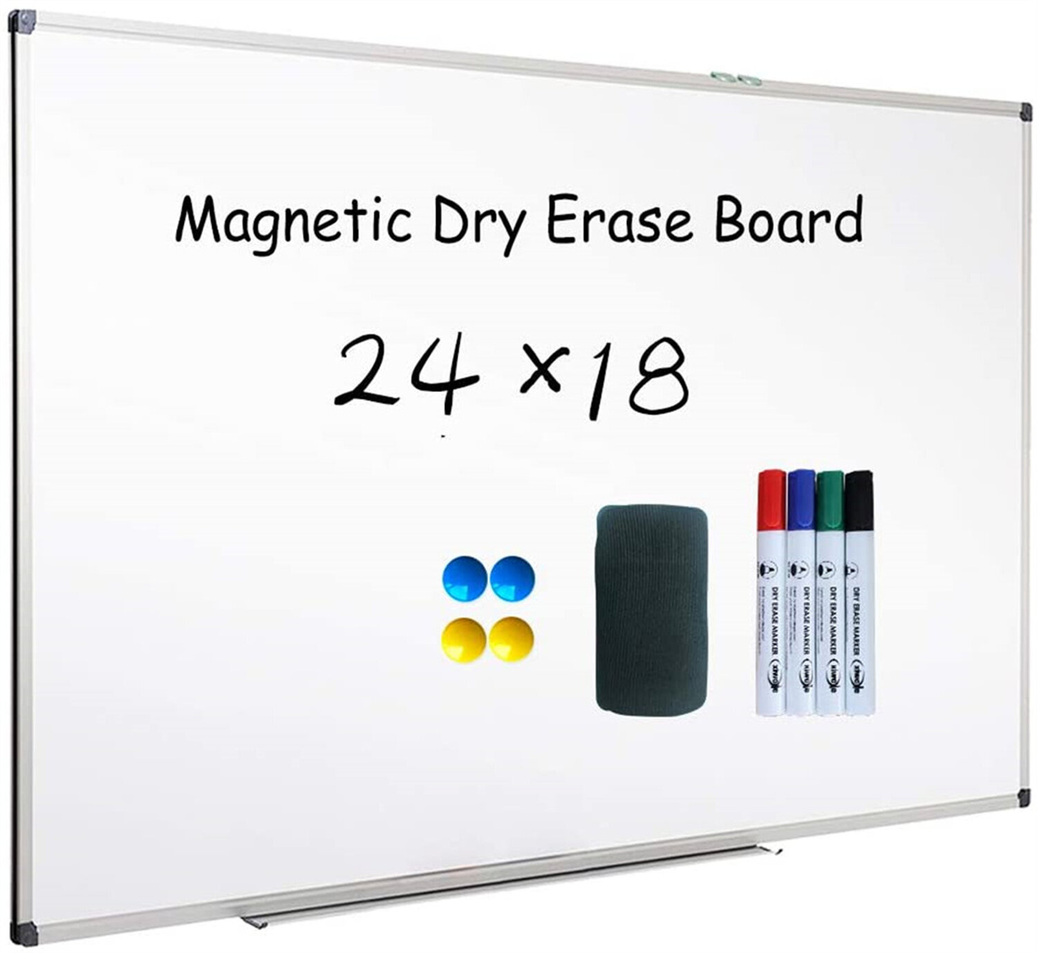 Details about   18 x 24 inch Magnetic Whiteboard Wall Hanging Board with Eraser Marker Pen 