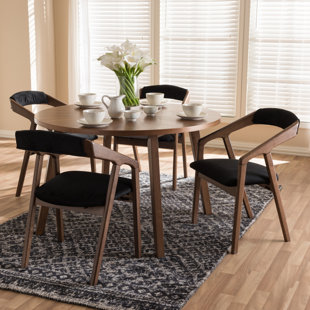 Round Breakfast Nook Table Wayfair Averi Mid Century Modern 5 Piece Breakfast Nook Dining Set