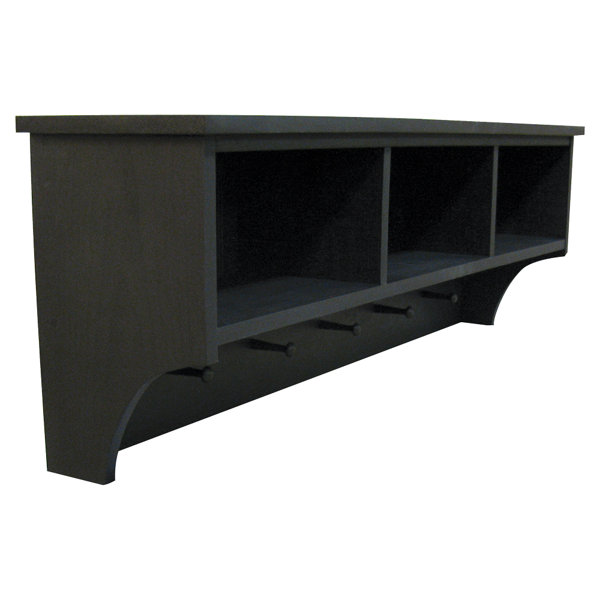 Cubby Shelf With Hooks Wayfair