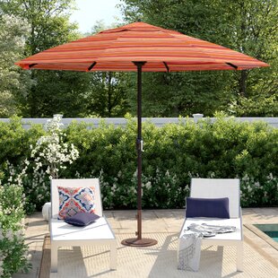 EliteShade USA 9ft Patio Umbrella Market Table Outdoor Deck Umbrella Replacement Canopy Cover Grey-25 Canopy Only 