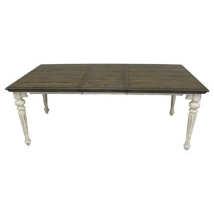 Thibaut Extendable Solid Wood Dining Table by One Allium Way