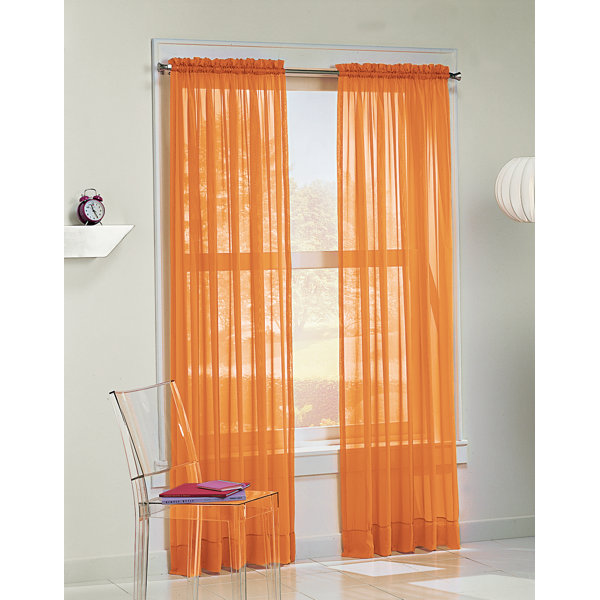 curtains orange