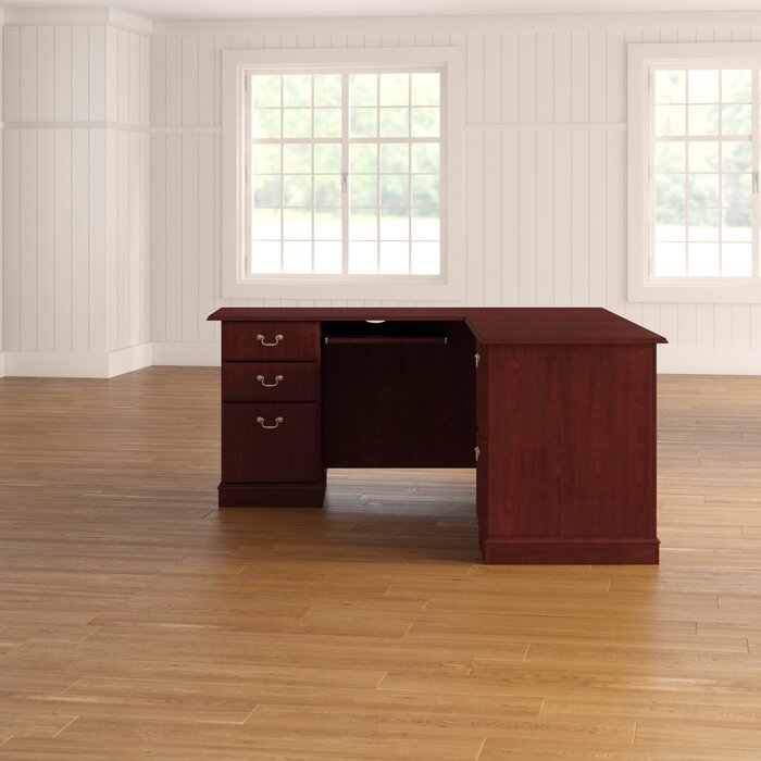 Astoria Grand Cowdray Solid Wood L Shaped Computer Desk Reviews