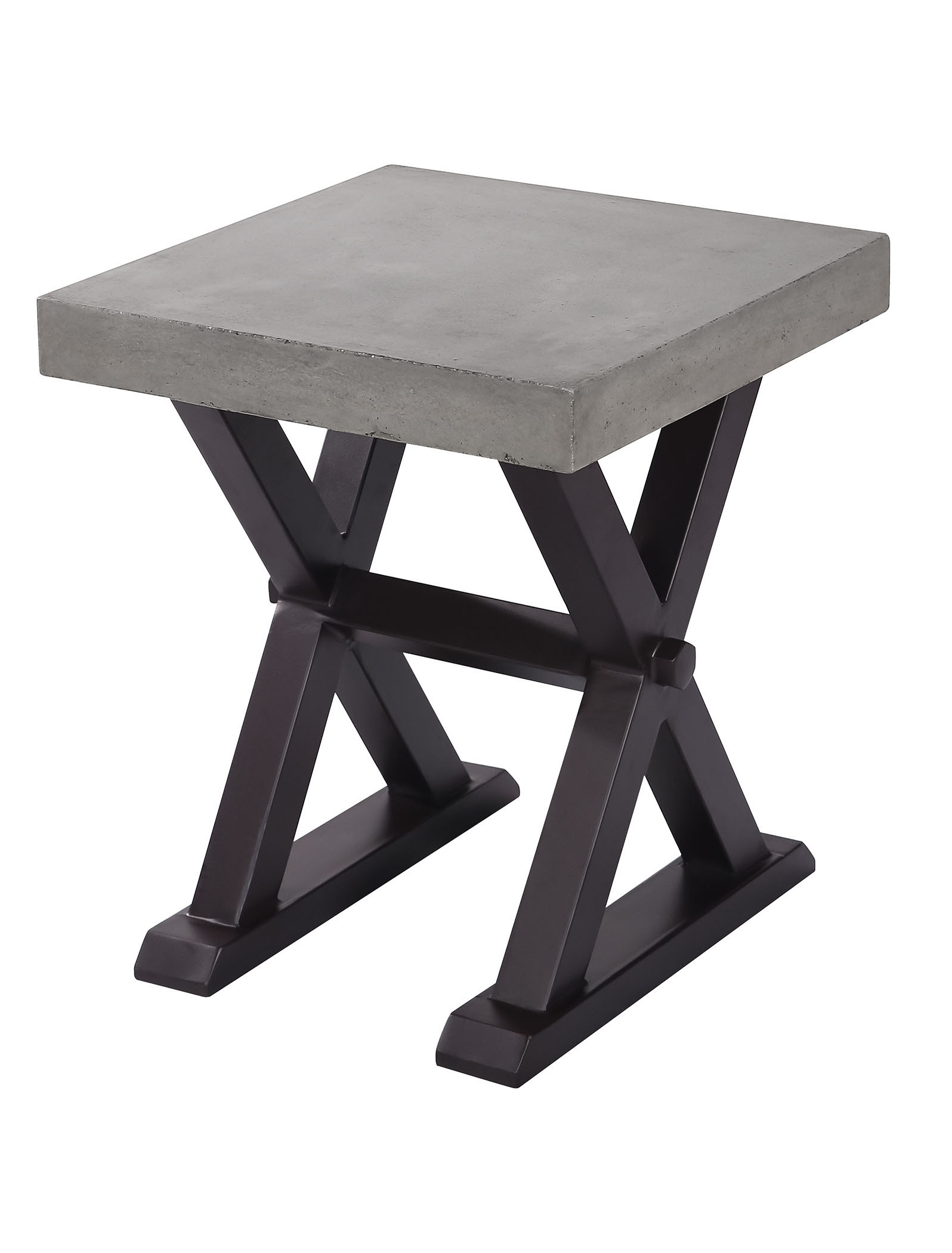 Williston Cloquet 17.72'' Tall Cross Legs End Table Wayfair