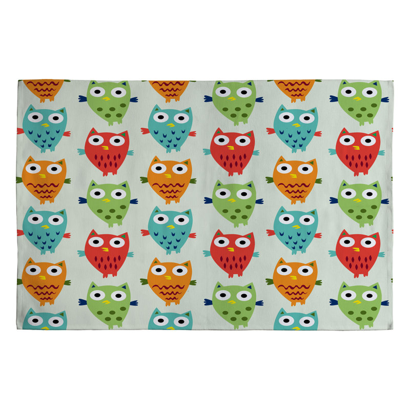 Deny Designs Andi Bird Owl Fun Kids Rug Reviews Wayfair Andi Bird Owl Fun Kids Rug