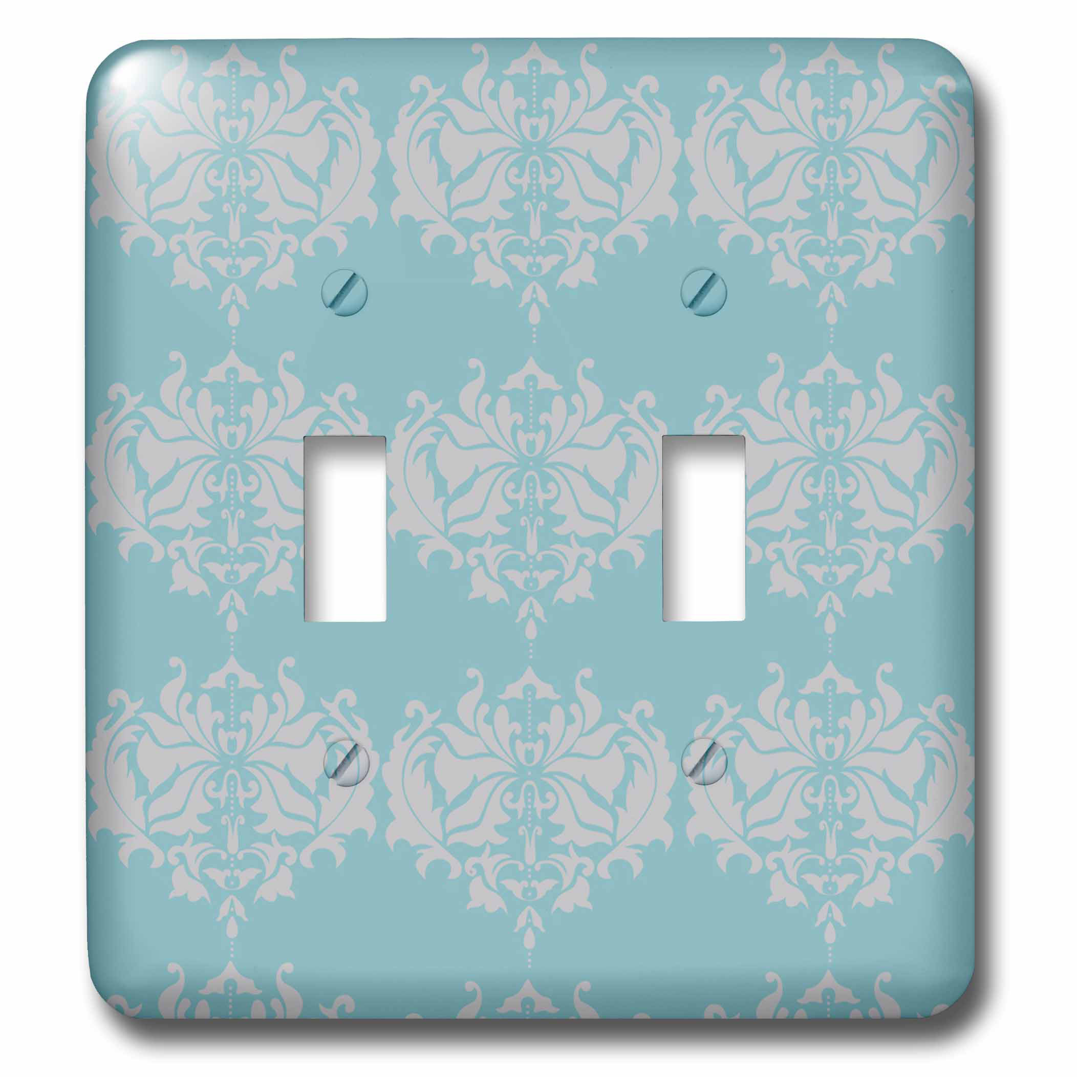 Blue Damask Decorative Light Switch Plate Cover Wall Plate Home Kitchen Kolenik Lighting