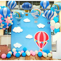 3x Foil Balloon Clown Helium Balloon Air Balloon Balloon Kids Birthday Blue 
