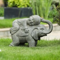Garden Ornament Elephant Home Furnishings Decor Ornament Outdoor Indoor 
