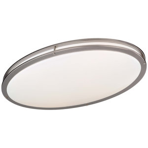 2-Light Oval Flush Mount
