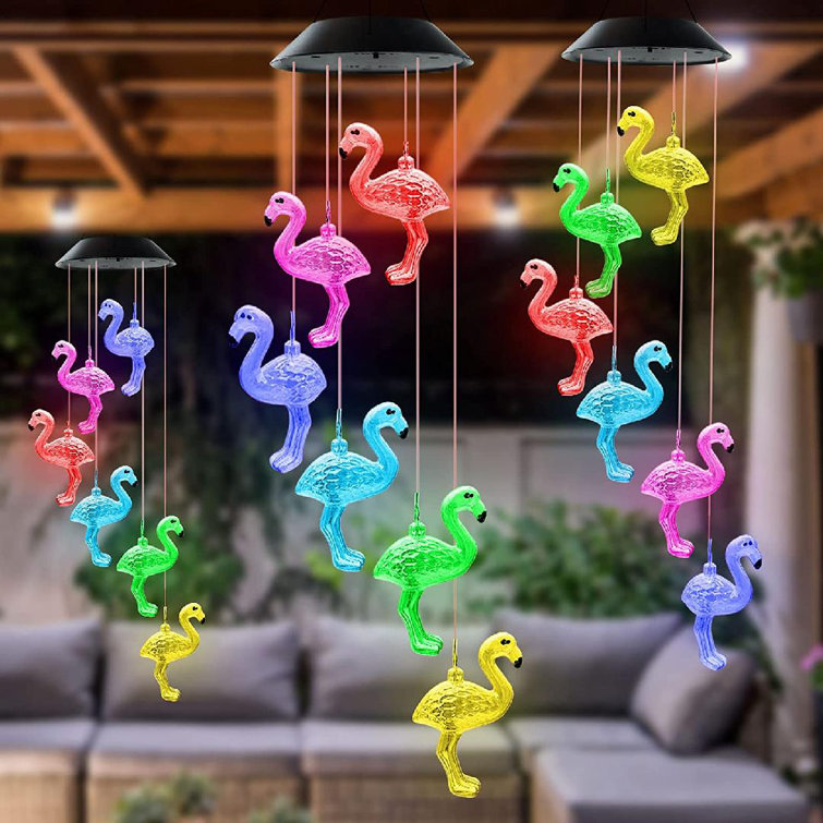 LED Solar Wind Chime Light Solar Stars Wind Chimes Color Changing Wind Chimes Outdoor Durable Solar Power Sensor Wind Chimes Lamp for Outdoor Home