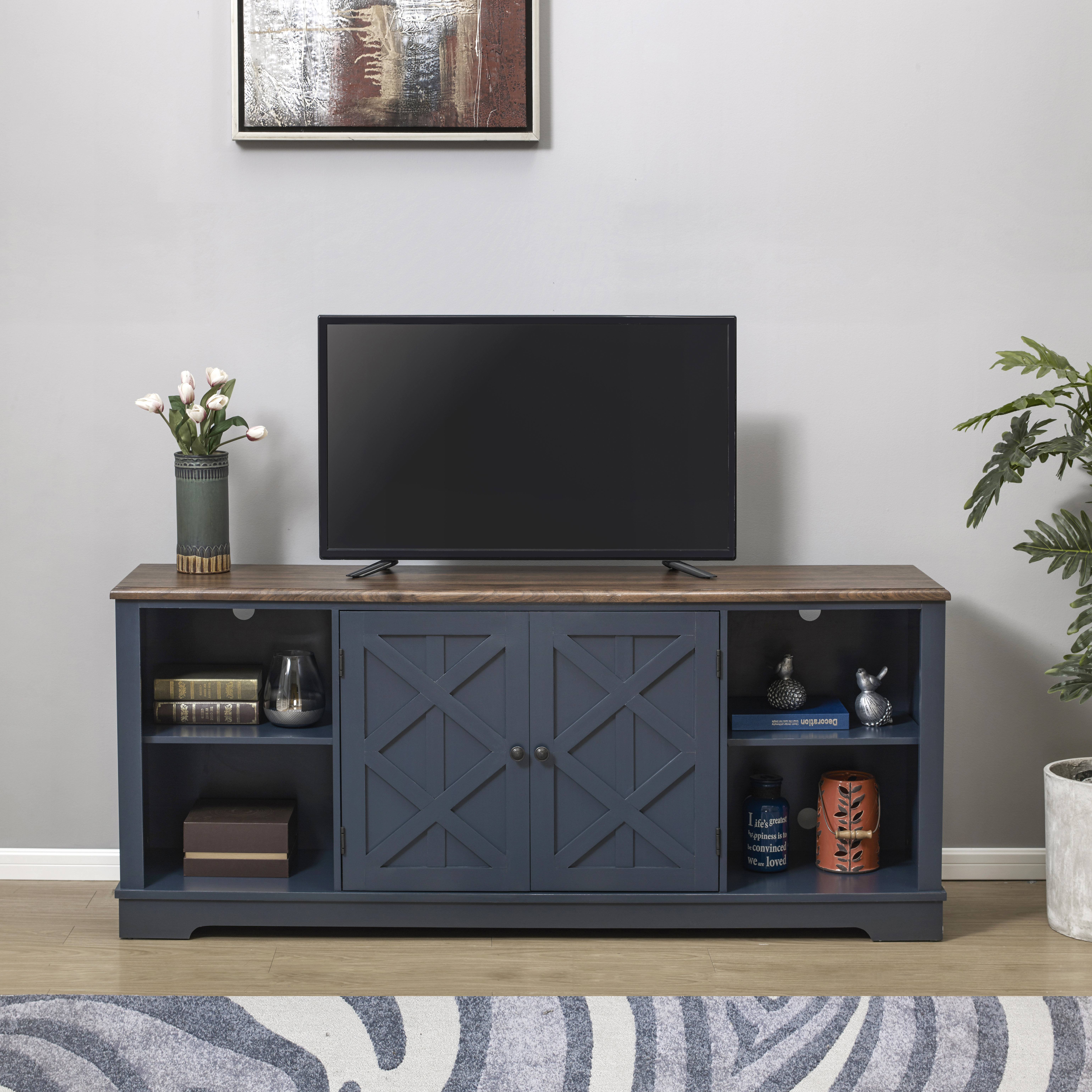 tv stand with toy storage underneath