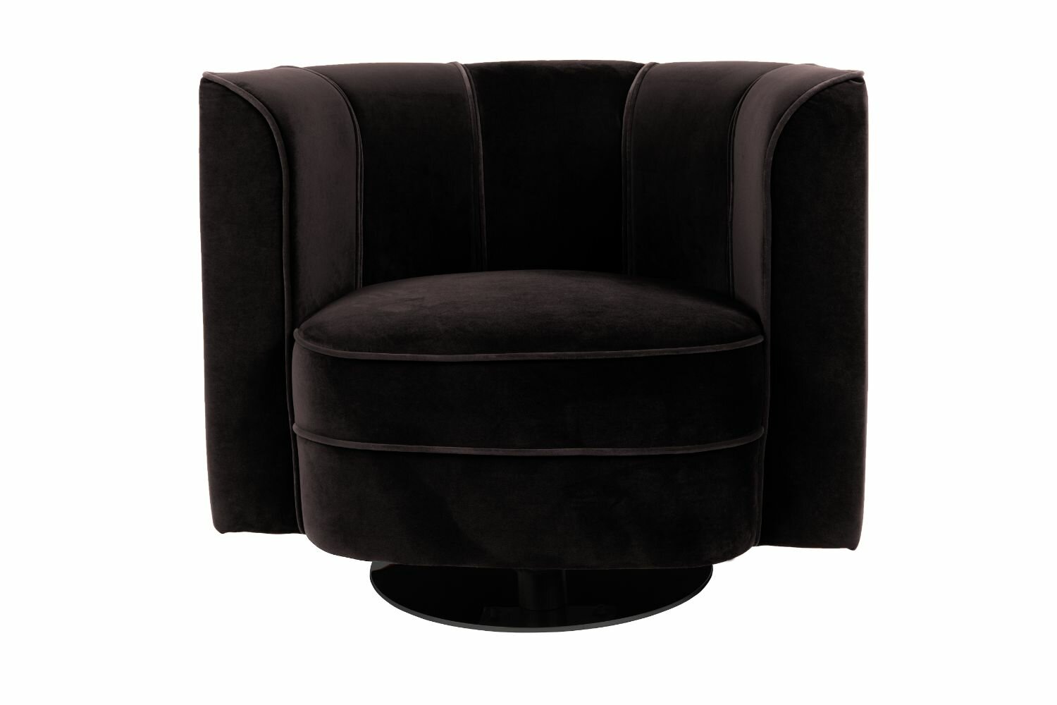 Dutchbone Upholstered Swivel Barrel Chair | Wayfair