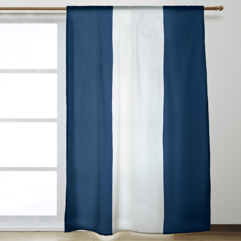 East Urban Home West Virginia Stripes Room Darkening Rod Pocket Single Curtain Panel Wayfair