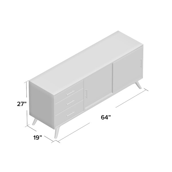 Parocela Cabinet Enclosed Storage Tv Stand For Tvs Up To 70 Inches