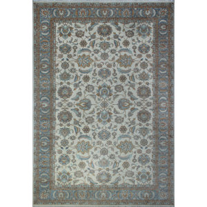 One-of-a-Kind Turner Bahualdin Hand-Knotted Wool Ivory Area Rug
