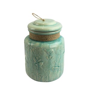 Turquoise Ceramic Jar