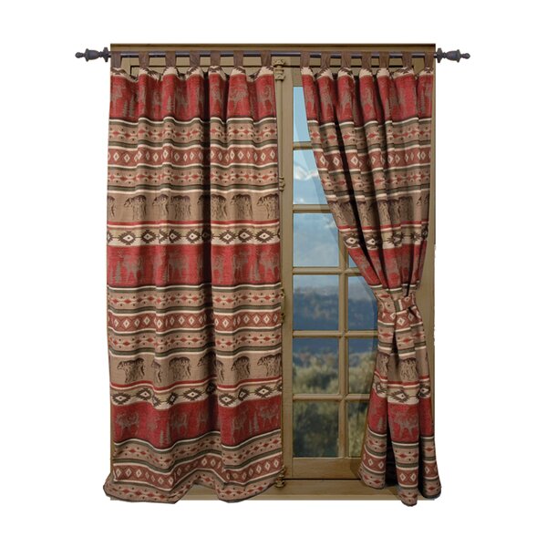 Roman Shades Panda Rod Pocket Curtains for Windows Panda in Bamboo Forest 30 Wide by 64 Long