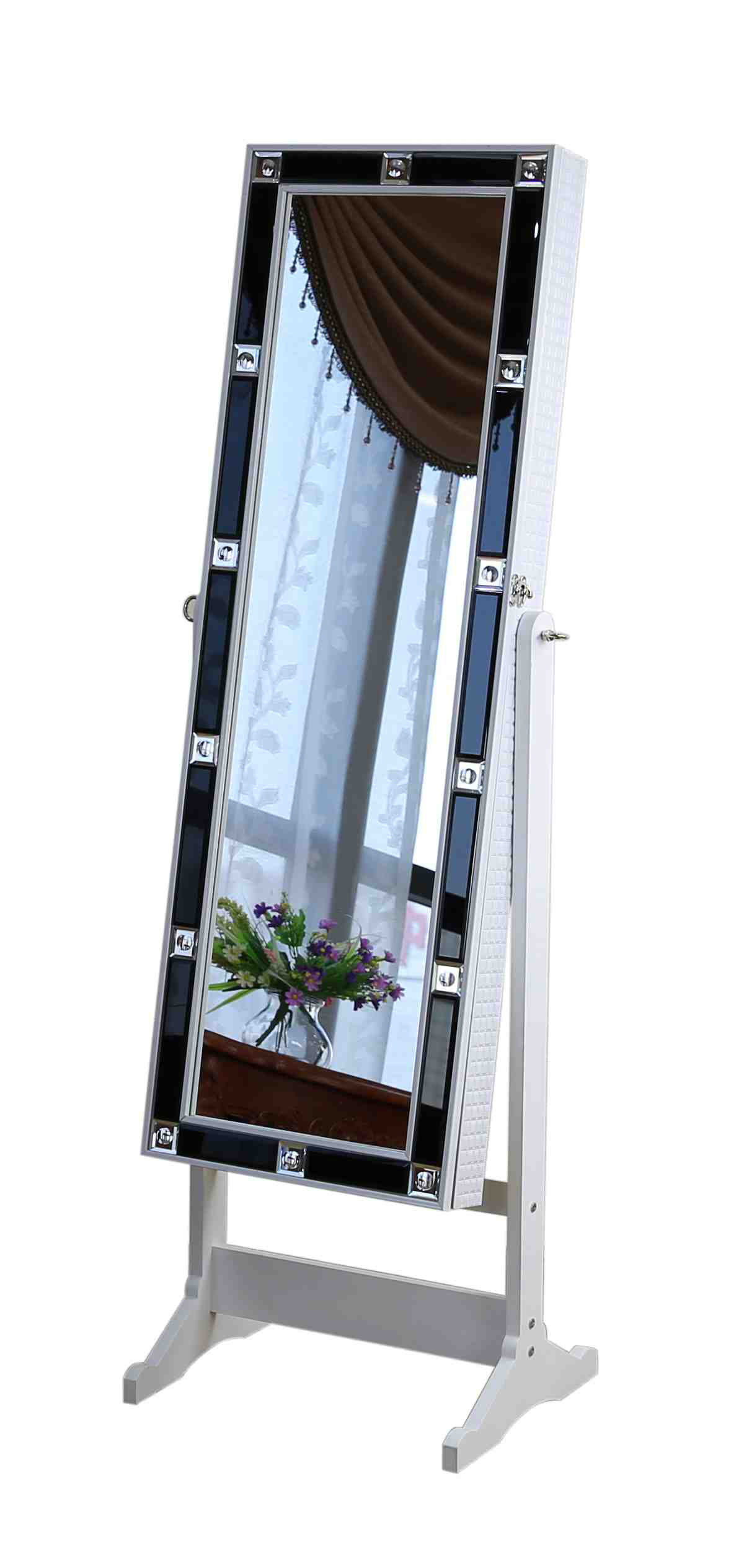 House Of Hampton Navarrete Jewelry Armoire With Mirror Reviews Wayfair