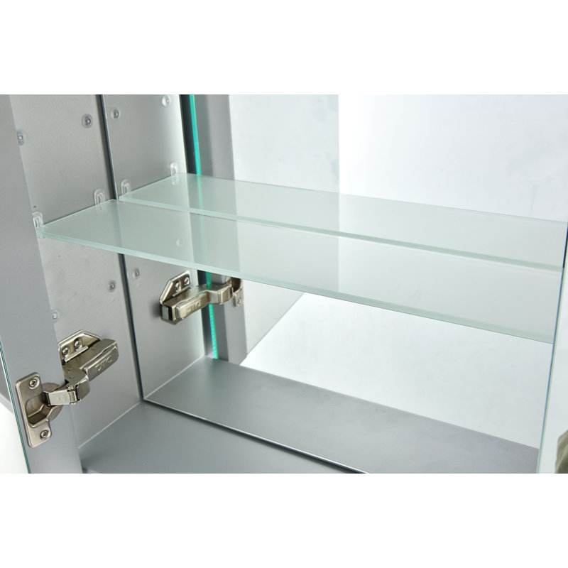 Orren Ellis Corby Surface Mount Frameless 1 Door Medicine Cabinet