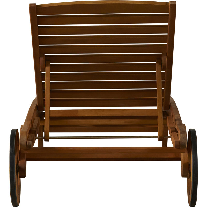 Beachcrest Home Joaquin Balau Wood Patio Chaise Lounge Reviews Joaquin Balau Wood Patio Chaise Lounge