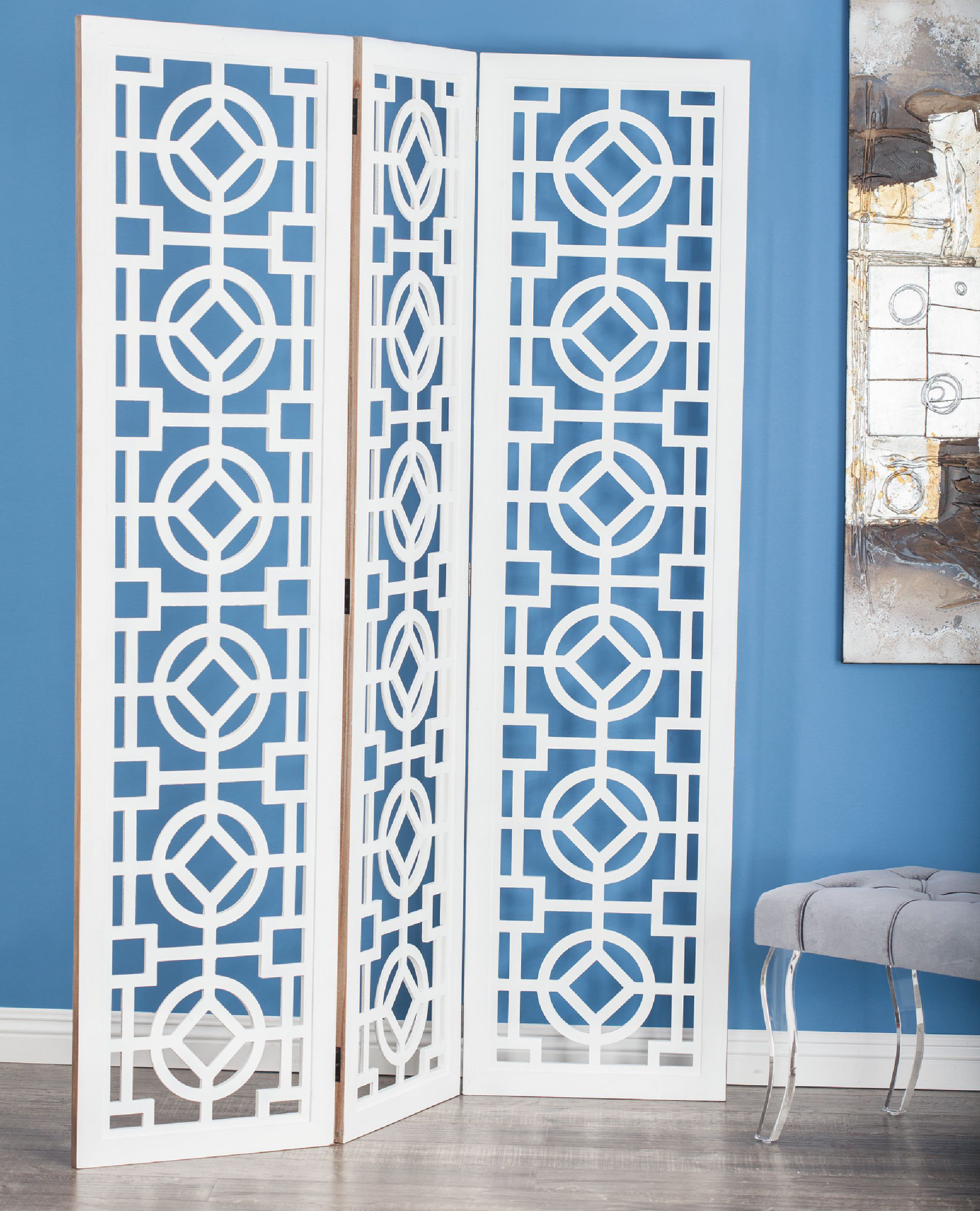 large room dividers on Ophelia Co Epperson 54 W X 72 H 3 Panel Solid Wood Folding Room Divider Reviews Wayfair