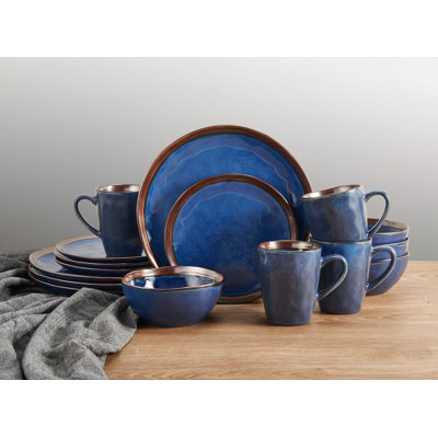 Mikasa Talia 16-Piece Stoneware Dinnerware Set, Service for 4