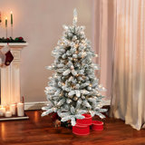 Prelit Rotating Christmas Tree Wayfair
