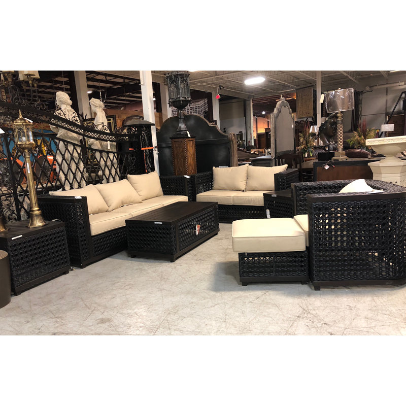 Gracie Oaks Backus 7 Piece Multiple Chairs Seating Group With Sunbrella Cushions Wayfair