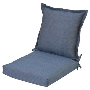 Silas Pillow Back Outdoor Dining Chair Cushion