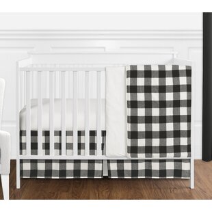 blue buffalo plaid crib bedding